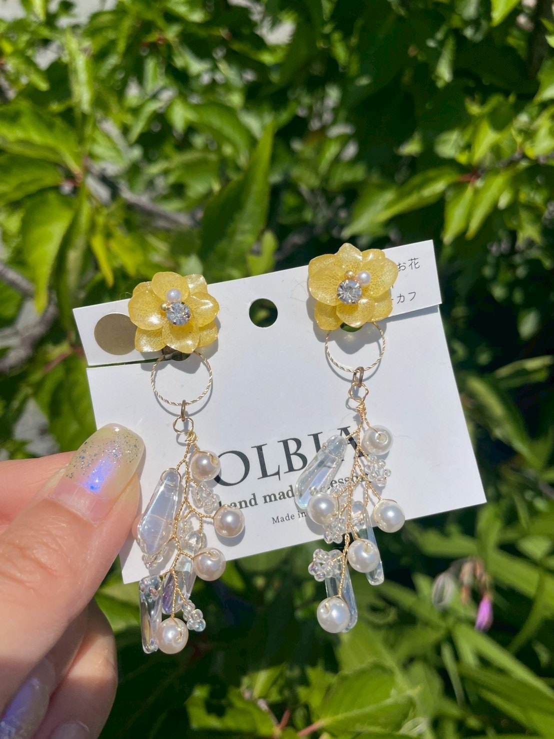 黄色いお花のOLBIAアクセサリー